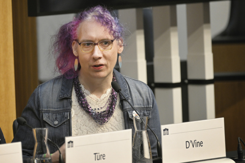 Podiumsdiskussion. Venib – Verein Nicht-Binär Rhonda D’Vine