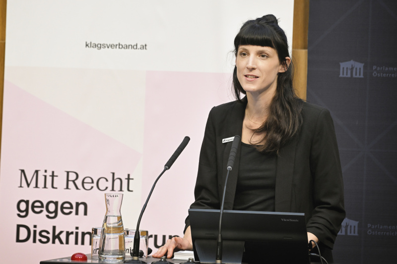 Keynote. Klagsverband Geschäftsführerin und Leiterin der Rechtsdurchsetzung Theresa Hammer