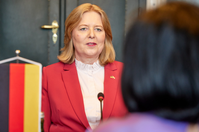 Arbeitsgespräch. Präsidentin des Deutschen Bundestages Bärbel Bas