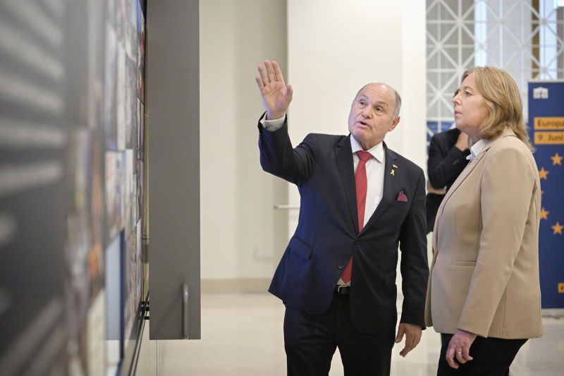 Von links: Nationalratspräsident Wolfgang Sobotka (ÖVP), Präsidentin des Deutschen Bundestages Bärbel Bas