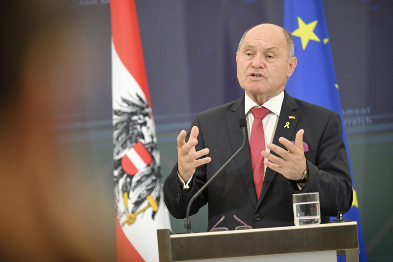 Pressestatement. Nationalratspräsident Wolfgang Sobotka (ÖVP)