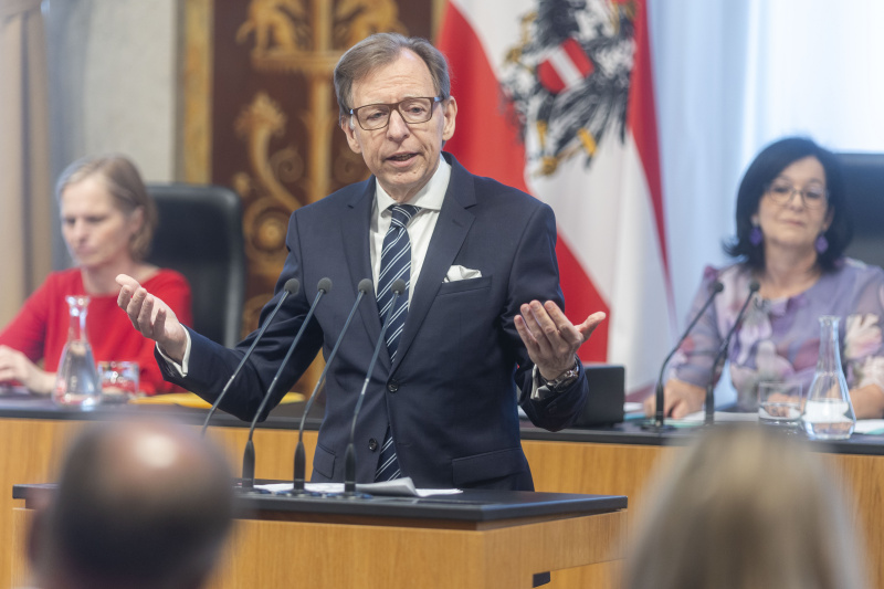 Bundesrat Christian Buchmann (ÖVP) am Redner:innenpult