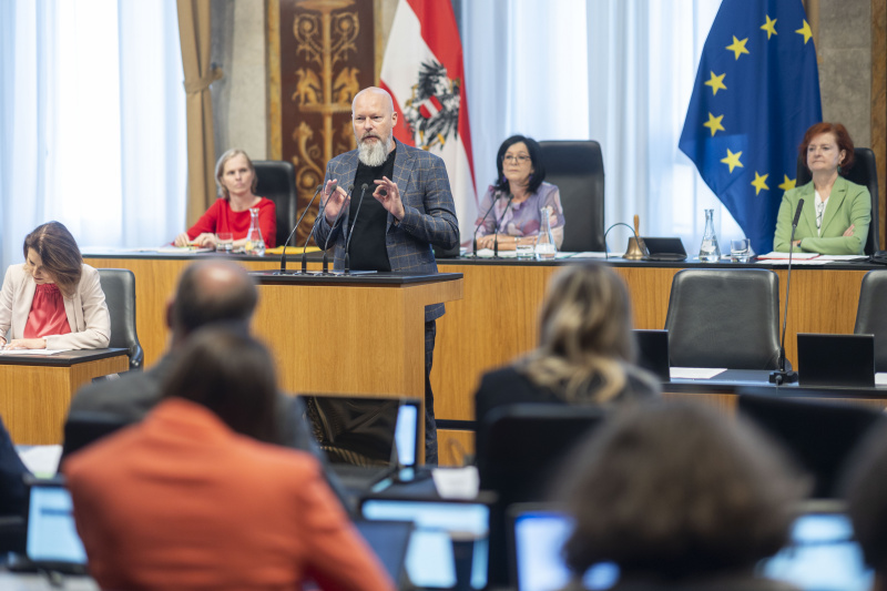 Bundesrat Marco Schreuder (Grüne) am Redner:innenpult