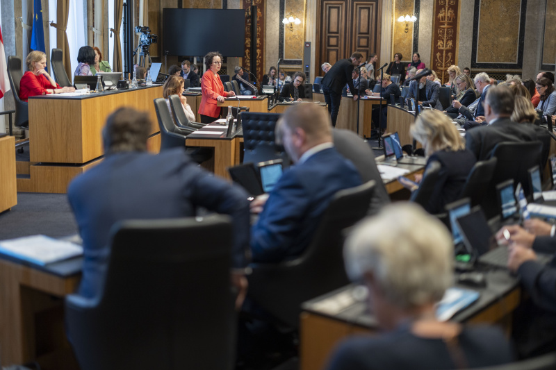 Bundesrätin Christine Schwarz-Fuchs (ÖVP) am Redner:innenpult