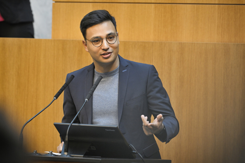 Eingangsstatements der Bereichssprecher:innen. Nationalratsabgeordneter Yannik Shetty (NEOS)