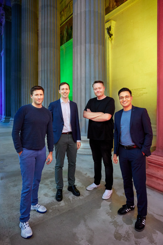 Von links: Nationalratsabgeordneter David Stögmüller (GRÜNE), Nationalratsabgeordneter Nico Marchetti (ÖVP), Nationalratsabgeordneter Mario Lindner (SPÖ), Nationalratsabgeordneter Yannick Shetty (NEOS)