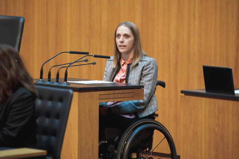 Am Redner:innenpult Nationalratsabgeordnete Kira Grünberg (ÖVP)
