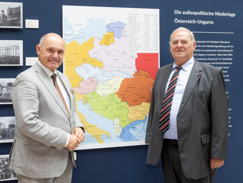 Von links: Nationalratspräsident Wolfgang Sobotka (ÖVP), Vizepräsident a.D. der ÖAW Arnold Suppan