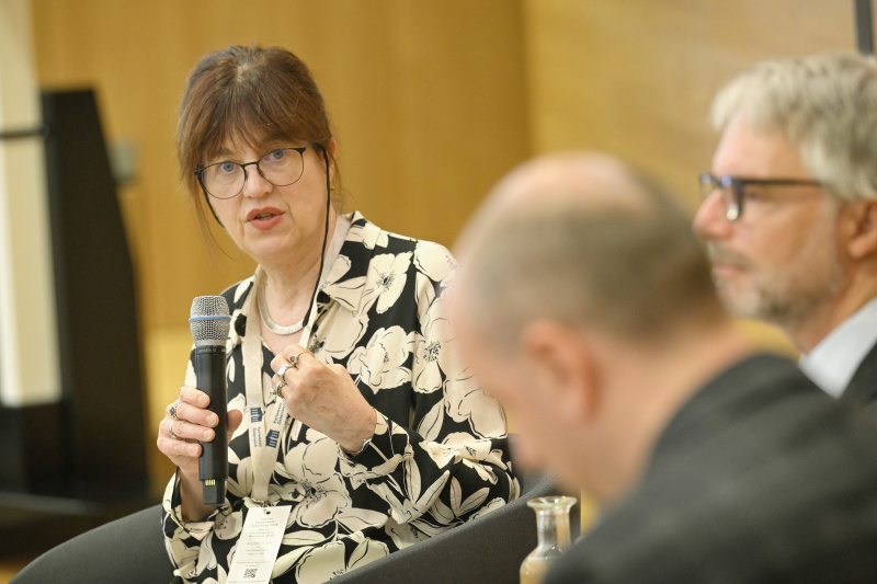 Discussion. From left: Emma Crewe, Christoph Konrath, Laurenz Ennser-Jedenastik