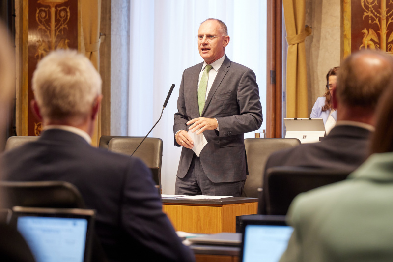 Rede von Innenminister Gerhard Karner (ÖVP)