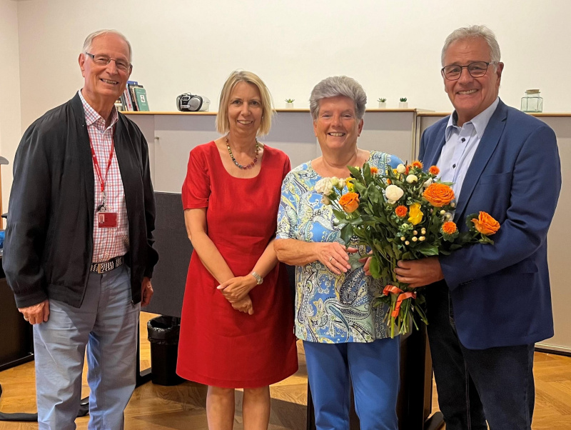 Foto (v.l.n.r.): Ernst Piller, Elisabeth Halvax, Walpurga Schrott und Edgar Mayer 