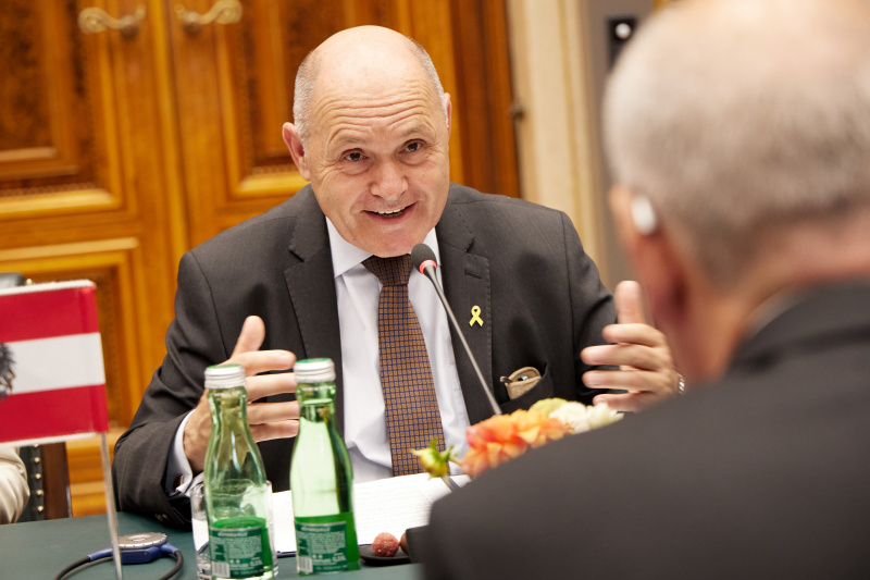 Arbeitsgespräch. Nationalratspräsident Wolfgang Sobotka (ÖVP)