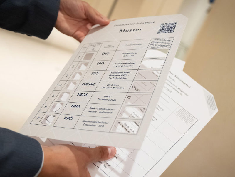 Schablone für barrierefreies Wählen