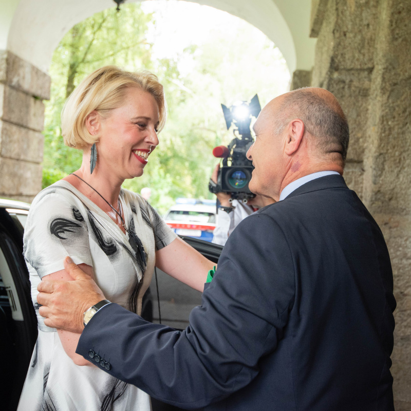 Präsidentin der Nationalversammlung der Republik Slowenien Urška Klakočar Zupančič und Nationalratspräsident Wolfgang Sobotka (ÖVP)
