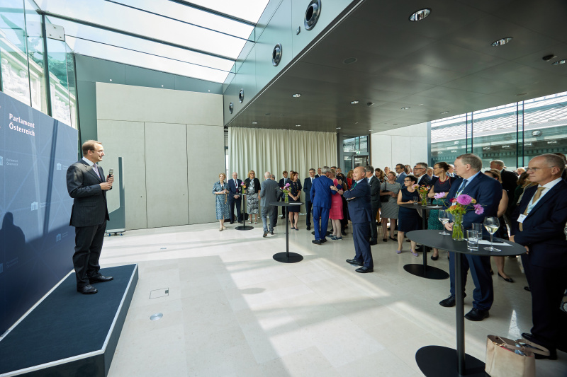 Begrüßung durch Generalsekretär für auswärtige Angelegenheiten Nikolaus Marschik