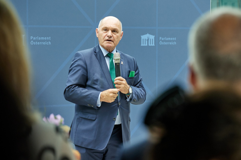 Begrüßung durch Nationalratspräsident Wolfgang Sobotka