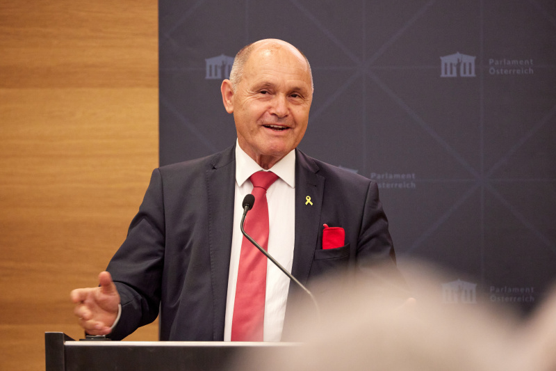 Eröffnungsworte. Nationalratspräsident Wolfgang Sobotka (ÖVP)