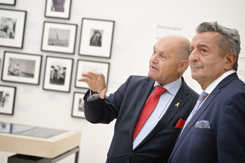 Von links: Nationalratspräsident Wolfgang Sobotka (ÖVP), Präsident des Landtags Sachsen-Anhalt Gunnar Schellenberger