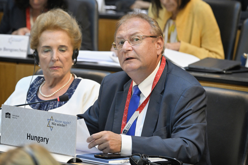 Participants' contributions to the discussion. Member of the Hungarian Parliament István Hiller