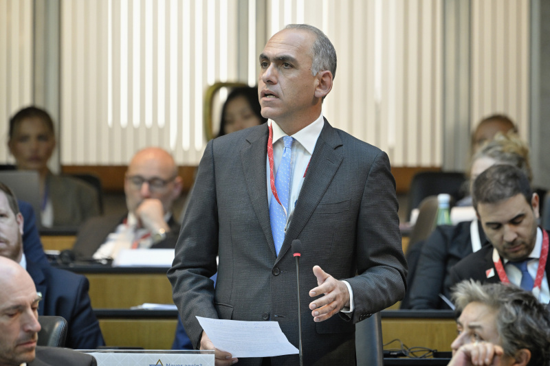 Participants' contributions to the discussion. Member of the Parliament Harris Georgiades