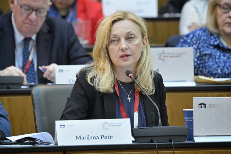 Participants' contributions to the discussion. Member of the Parliament Marijana Petir