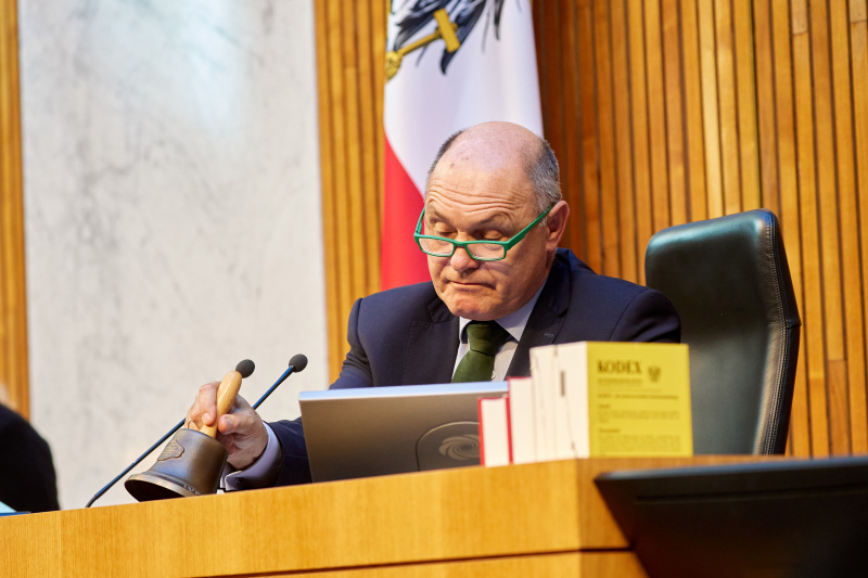 Nationalratspräsident Wolfgang Sobotka (ÖVP) am Präsidium