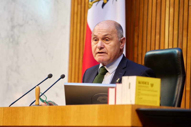 Nationalratspräsident Wolfgang Sobotka (ÖVP) am Präsidium