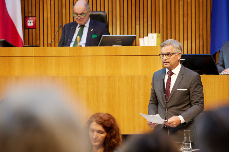 Rede von Finanzminister Magnus Brunner (ÖVP)