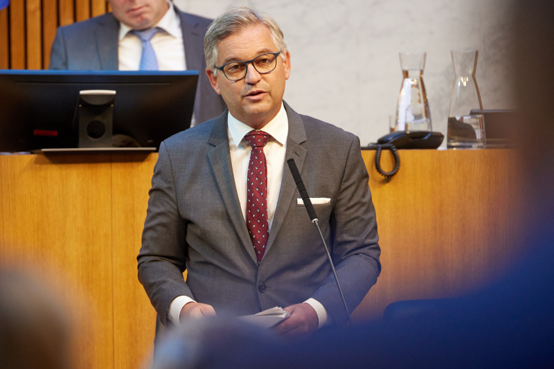 Rede von Finanzminister Magnus Brunner (ÖVP)