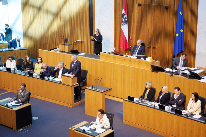 Rede von Bundeskanzler Karl Nehammer (ÖVP)