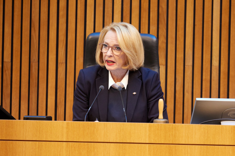 Zweite Nationalratspräsidentin Doris Bures (SPÖ) am Präsidium