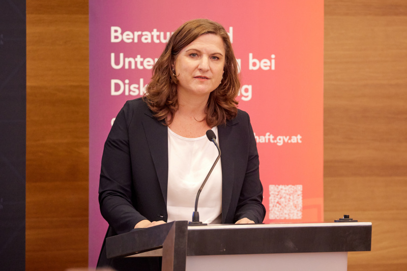 Eröffnungsworte. Leiterin der Gleichbehandlungsanwaltschaft Sandra Konstatzky