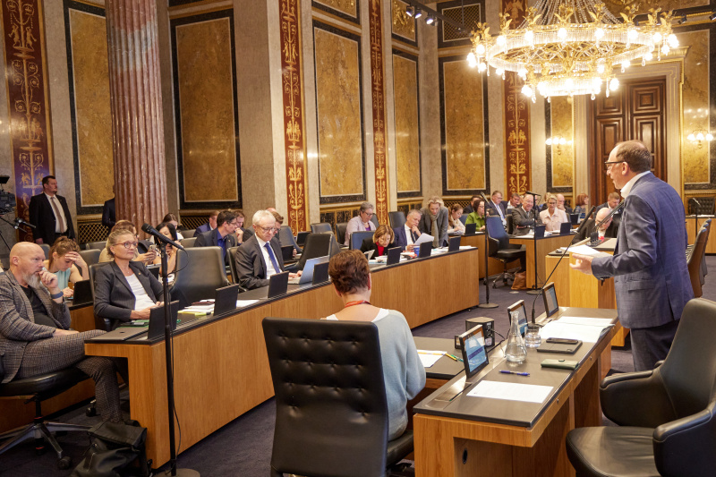 Rede. Gesundheitsminister Johannes Rauch (GRÜNE)