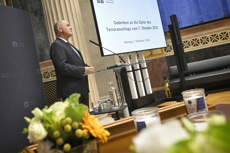 Eröffnungsworte. Nationalratspräsident Wolfgang Sobotka (ÖVP)