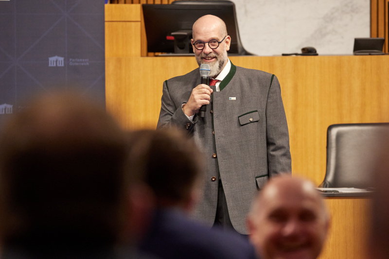 Eröffnungstalk. Vizepräsident des Bundesverband Rettungsdienst Clemens Kaltenberger