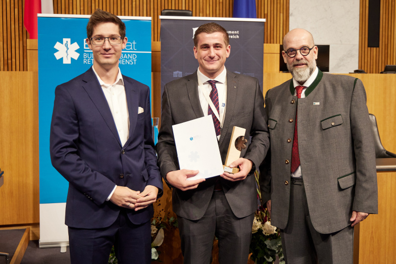 Überreichung der Awards-  Herausragende Leistung: Benjamin Maltschweiger