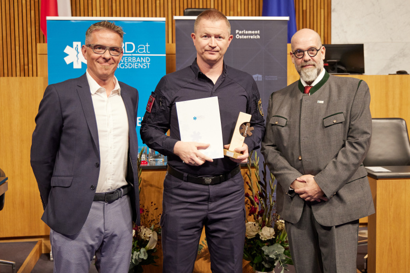 Überreichung der Awards - Polizei: Markus Brandstätter