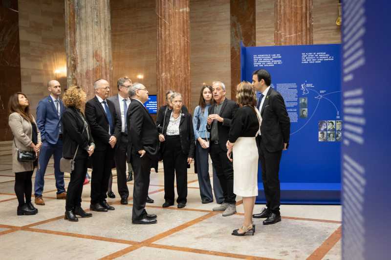 Participants visit the exhibition