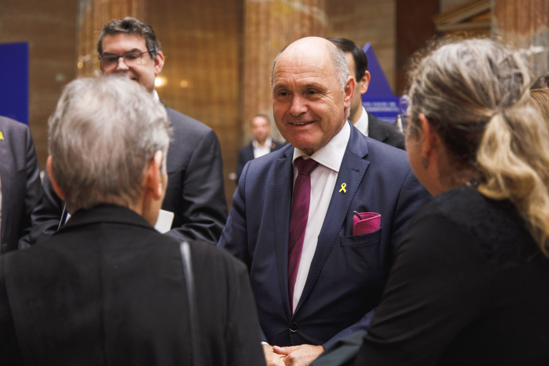 Nationalratspräsident Wolfgang Sobotka (ÖVP) im Gespräch