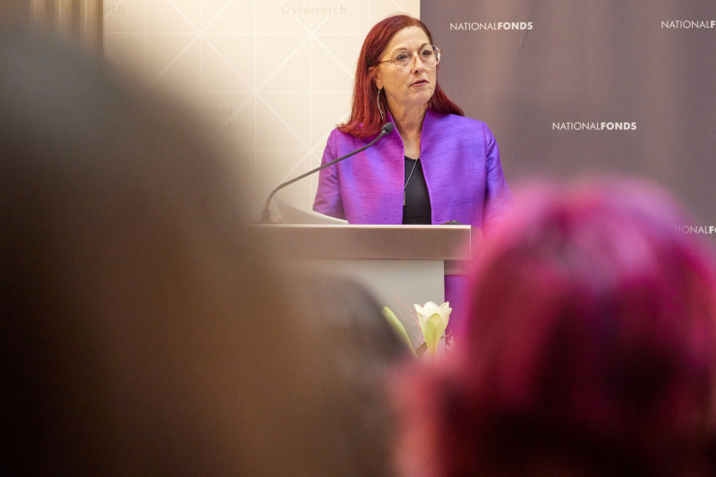 Einleitende Worte. Vorständin des Nationalfonds Hannah Lessing