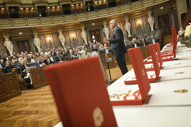 Eröffnungsworte. Nationalratspräsident Wolfgang Sobotka (ÖVP)