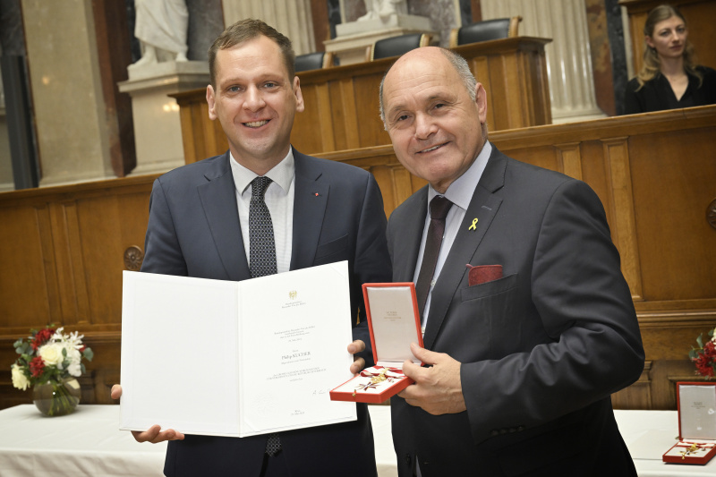 Von links: Klubobmann Philip Kucher (SPÖ), Nationalratspräsident Wolfgang Sobotka (ÖVP)