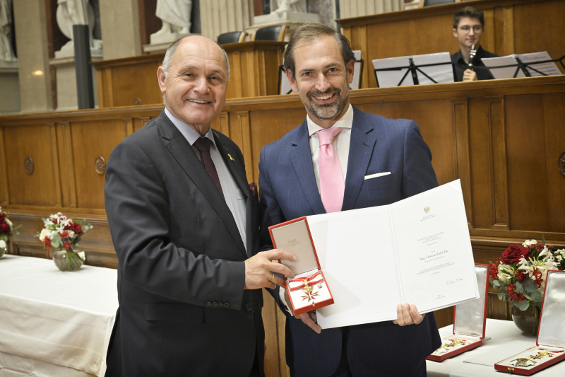 Von links: Nationalratspräsident Wolfgang Sobotka (ÖVP), Nationalratsabgeordneter Christian Ragger (FPÖ)