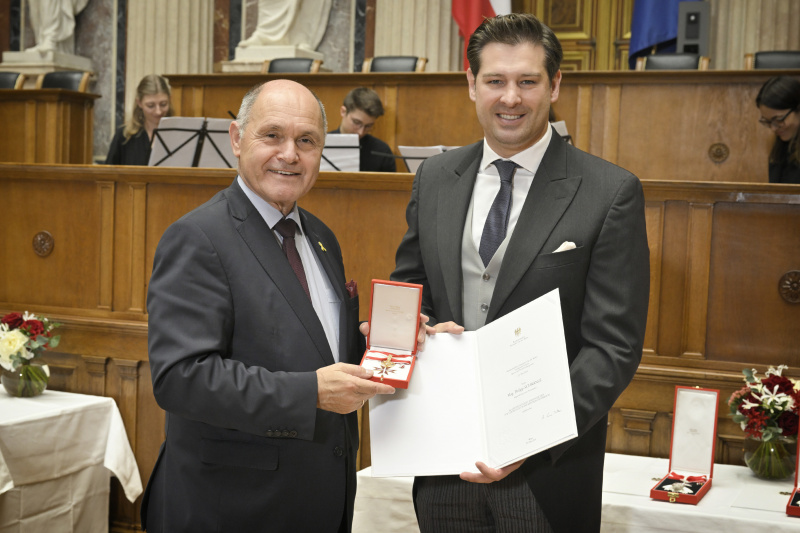 Von links: Nationalratspräsident Wolfgang Sobotka (ÖVP), Nationalratsabgeordneter Philipp Schrangl (FPÖ)