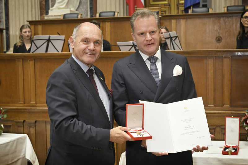 Von links: Nationalratspräsident Wolfgang Sobotka (ÖVP), Nationalratsabgeordneter Walter Rauch (FPÖ)