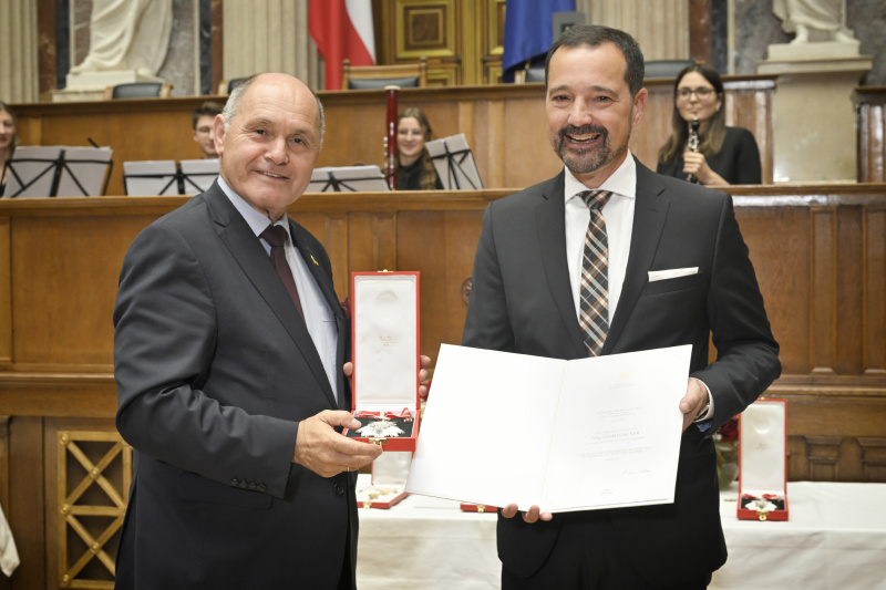 Von links: Nationalratspräsident Wolfgang Sobotka (ÖVP), Nationalratsabgeordneter Gerald Loacker (NEOS)