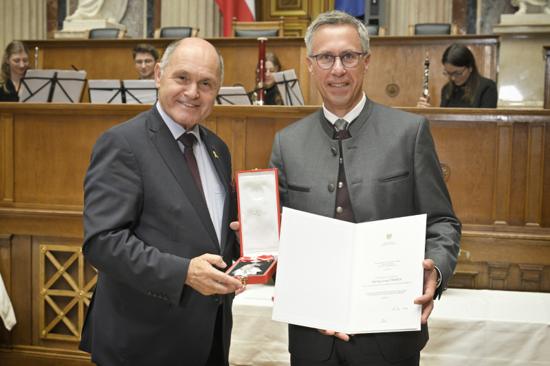 Von links: Nationalratspräsident Wolfgang Sobotka (ÖVP), Nationalratsabgeordneter Georg Strasser (ÖVP)