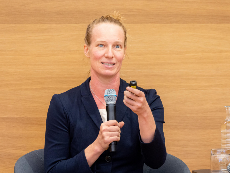 Bianca Winkler bei der Fachtagung der Parlamentsstenograf:innen