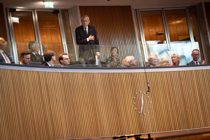 Begrüßung von Bundespräsident Alexander Van der Bellen