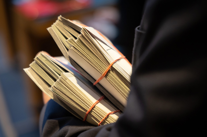 Briefkuverts für die Abstimmung